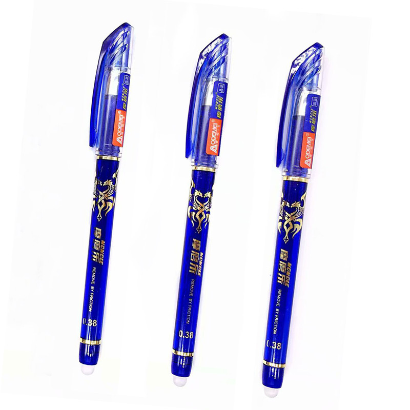 53Pcs/lot 0.38mm Izbrisiva ručka za punjenje, šipka za punjenje, plava/crna/tintna gel olovka, školski uredski pribor za pisanje, alat za pisanje