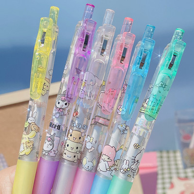 6 τμχ Anime Stationery Kawaii Pen Cartoon Cute School Supplies Kit στυλό Japanese Pen Cute Things Εργαλεία γραφής με στυλό gel