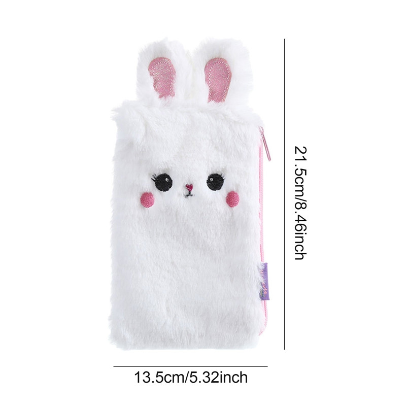 Kawaii pernica Jednorog, plišane pernice, školski pribor za djevojčice, zečje uši, pernica, slatka torba za olovke, pribor za studente