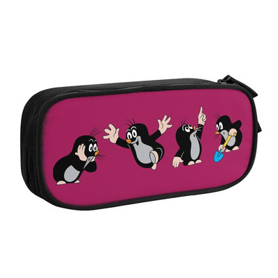 Kawaii slatke crtane Mole pernice za dječake Djevojčice po mjeri Krtek Little Maulwurf Torba za olovke velikog kapaciteta Školski pribor