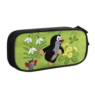 Kawaii slatke crtane Mole pernice za dječake Djevojčice po mjeri Krtek Little Maulwurf Torba za olovke velikog kapaciteta Školski pribor