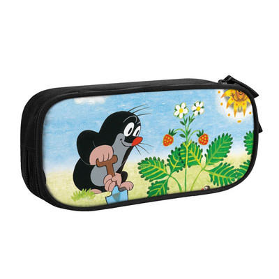Kawaii slatke crtane Mole pernice za dječake Djevojčice po mjeri Krtek Little Maulwurf Torba za olovke velikog kapaciteta Školski pribor
