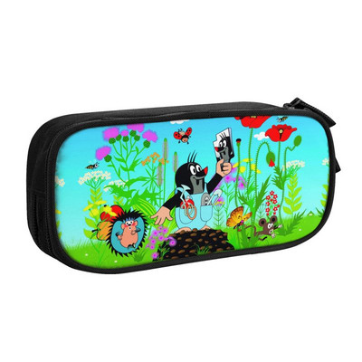 Kawaii slatke crtane Mole pernice za dječake Djevojčice po mjeri Krtek Little Maulwurf Torba za olovke velikog kapaciteta Školski pribor