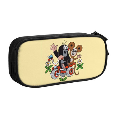 Kawaii slatke crtane Mole pernice za dječake Djevojčice po mjeri Krtek Little Maulwurf Torba za olovke velikog kapaciteta Školski pribor