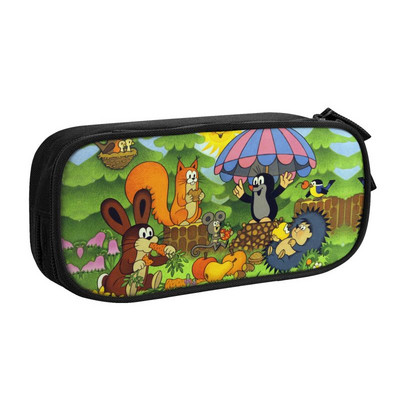 Kawaii slatke crtane Mole pernice za dječake Djevojčice po mjeri Krtek Little Maulwurf Torba za olovke velikog kapaciteta Školski pribor