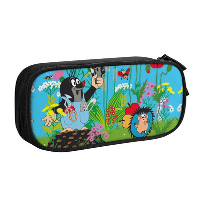 Kawaii slatke crtane Mole pernice za dječake Djevojčice po mjeri Krtek Little Maulwurf Torba za olovke velikog kapaciteta Školski pribor