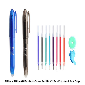 kawaii Erasable Pen Подходящи пълнители Цветни 8 цветни инструменти за креативно рисуване Сладки комплекти гел химикалки Училищни канцеларски материали