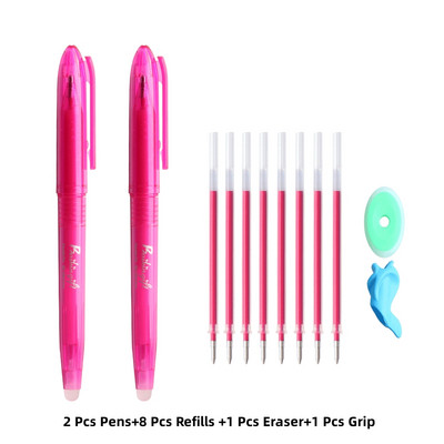 stilou șters kawaii rezerve potrivite, instrumente de desen creative, colorate, 8 culori, seturi drăguțe de stilouri cu gel, articole de papetărie școlare