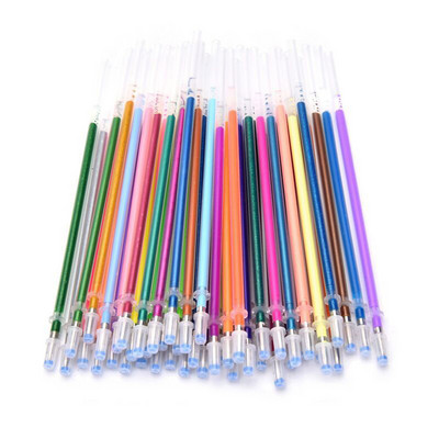 Gel olovka s punjenjem od 60 boja 0,8 mm Metalni svjetlucavi marker Fluorescentna tinta Šareni uložak za slikanje Ručka Štap Wring Pribor