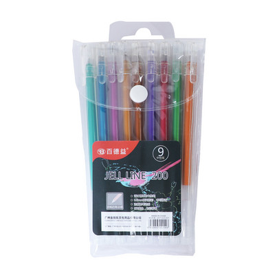 9Pcs/Set Svjetlucava olovka s promjenjivom bojom Flash marker Gel olovke za crtanje Spomenar Album Dnevnik DIY Kawaii Školski pribor