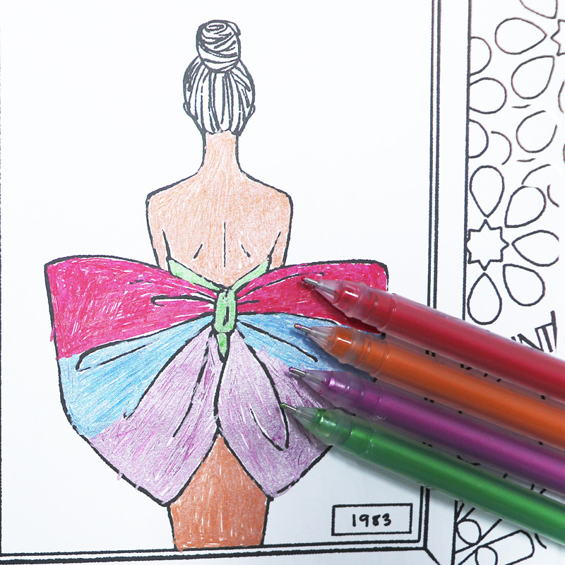 9Pcs/Set Svjetlucava olovka s promjenjivom bojom Flash marker Gel olovke za crtanje Spomenar Album Dnevnik DIY Kawaii Školski pribor