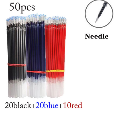 0,35 „Ultin Fine Finance“ gelio rašiklio užpildai su mišraus strypo adatos antgaliu mėlyna/juoda/raudona rašalo rutulinio rašiklio rankena, skirta mokyklos biuro studentams rašyti