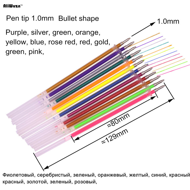 20 kom. Gel olovka u boji, fluorescentno punjenje, 1,0 mm, vrh olovke, 129 mm, dužina, stil pisanja, nesmetano pisanje Studentska papirnica