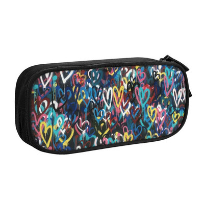 Προσαρμοσμένη μολυβοθήκη Banksy's Balloon Girl Kawaii Boy Girl μεγάλης χωρητικότητας Σχολική τσάντα μολυβιών Banksy World Peace