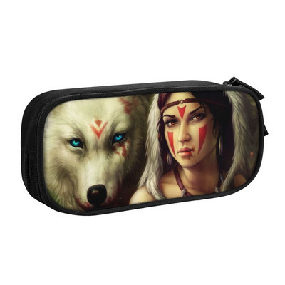 Prilagođena Princess Mononoke Kodama Kawaii Pernica Djevojčica Dječak Studio velikog kapaciteta Anime Pernica Školski pribor