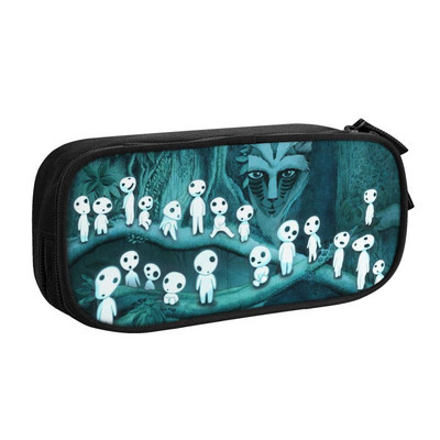 Prilagođena Princess Mononoke Kodama Kawaii Pernica Djevojčica Dječak Studio velikog kapaciteta Anime Pernica Školski pribor