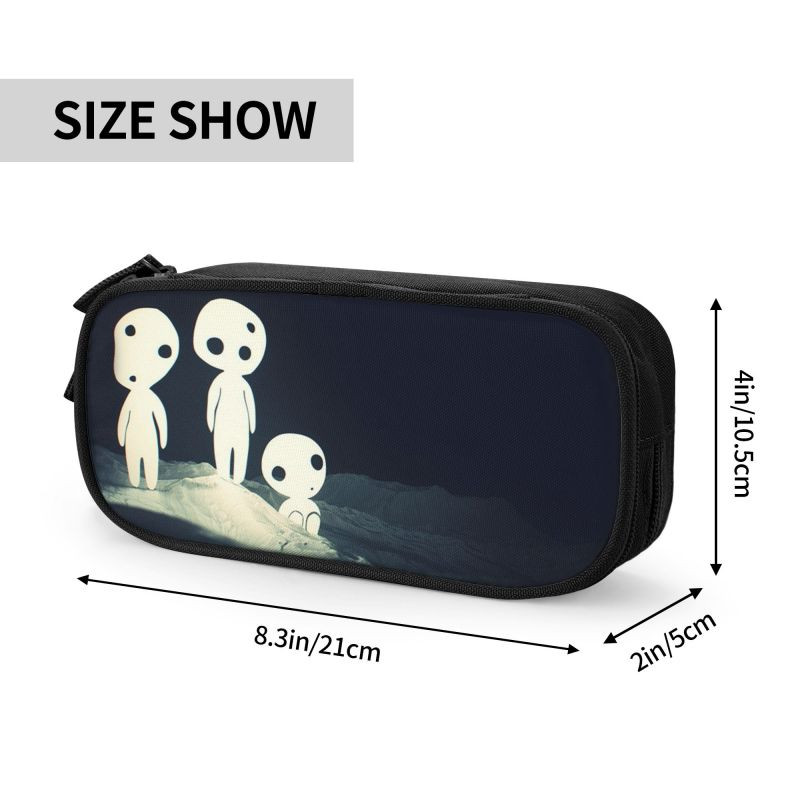 Prilagođena Princess Mononoke Kodama Kawaii Pernica Djevojčica Dječak Studio velikog kapaciteta Anime Pernica Školski pribor