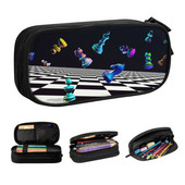 Pielāgoti šaha fantāzijas jauki penāļi zēniem Gilrs liela ietilpība šaha dēļa zīmuļu soma Studentu skola