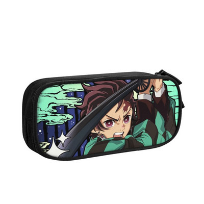 Kawaii Giyuu Tomioka Demon Slayer Pernice za dječake Djevojčice Velika pohrana Kimetsu No Yaiba Torba za olovke Školski pribor