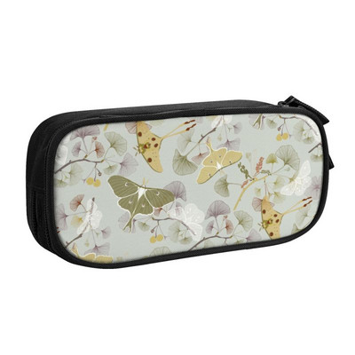 Pielāgoti Luna Moths jauki penāļi meitenēm zēniem liela ietilpība kožu raksta zīmuļu soma Studentu skola