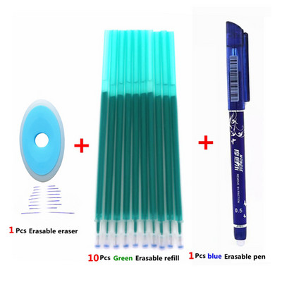 12/20Pcs/Set Brisivo punjenje za olovke Uredske šipke 0,5 mm Izbrisivo plavo crno zeleno punjenje za tintu Perive ručke Uredski školski pribor