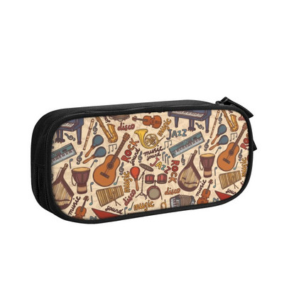 Glazbene note Camo Woodland Školska pernica Djevojčice Dječaci Veliki kapacitet Gitara Klavir Torbica za olovke Studentski pribor
