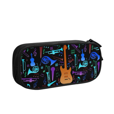 Glazbene note Camo Woodland Školska pernica Djevojčice Dječaci Veliki kapacitet Gitara Klavir Torbica za olovke Studentski pribor