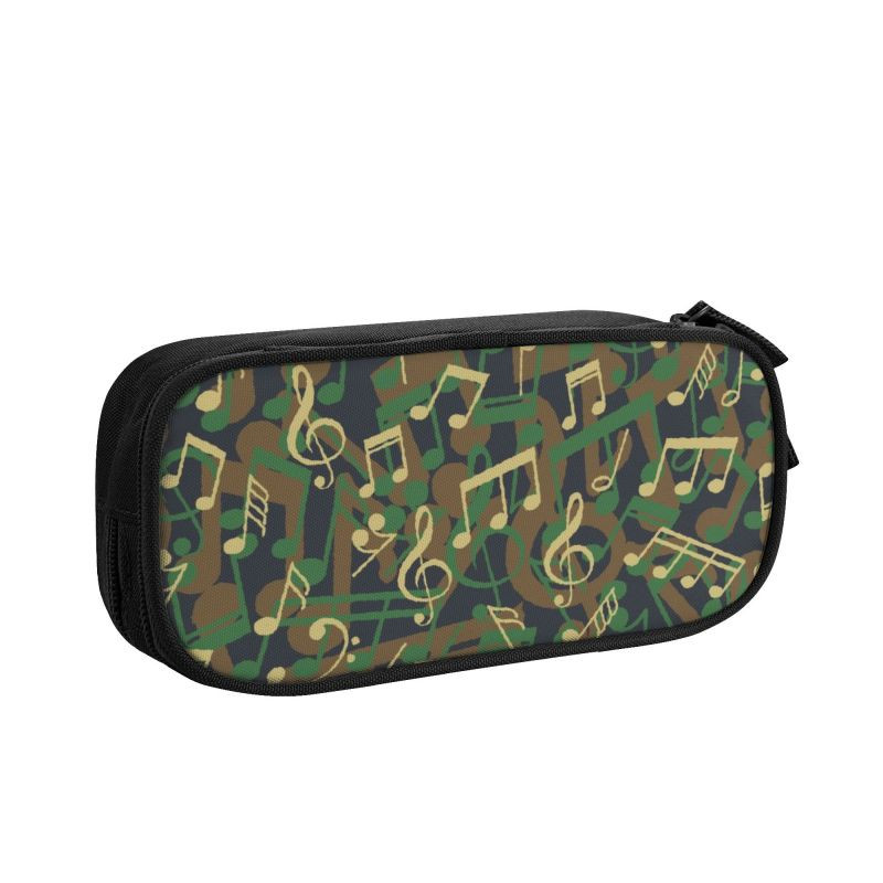 Glazbene note Camo Woodland Školska pernica Djevojčice Dječaci Veliki kapacitet Gitara Klavir Torbica za olovke Studentski pribor