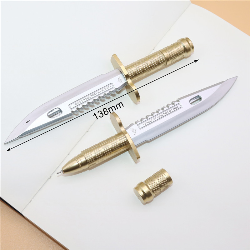 4 kom. Gel olovka s bodežom za faks Poklon olovka za praznike školaraca Kreativni školski pribor Olovka za blagdanske nagrade