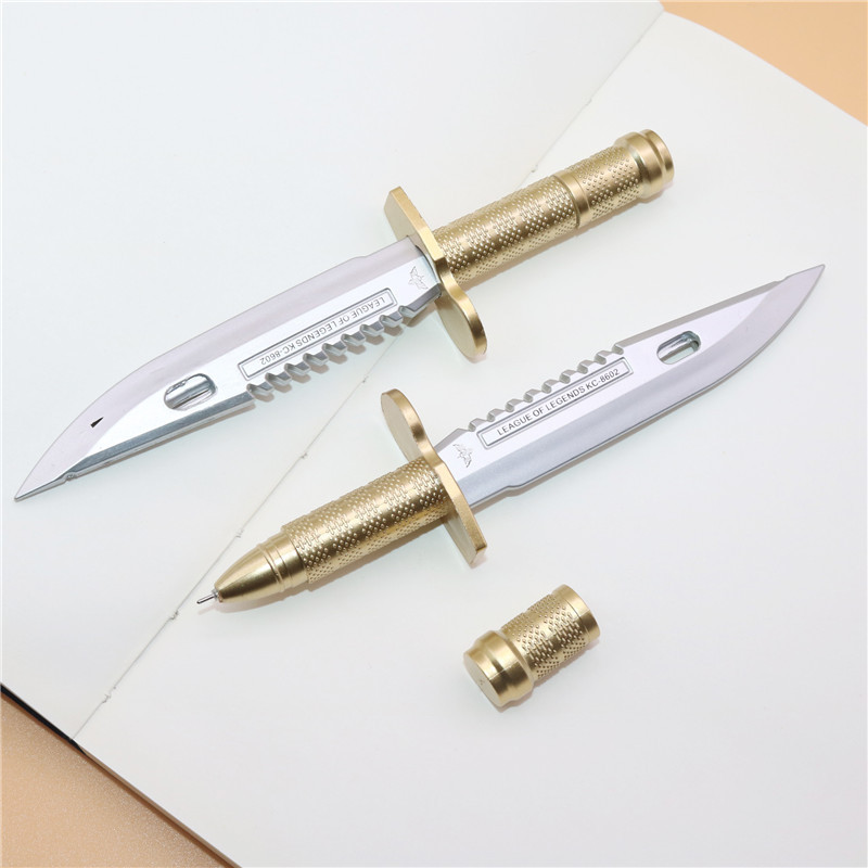 4 kom. Gel olovka s bodežom za faks Poklon olovka za praznike školaraca Kreativni školski pribor Olovka za blagdanske nagrade