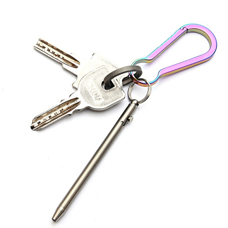 Mini Titaan pliiats Kaasaskantavad pastapliiatsid EDC Gadget Outdoor Travel Kit Varustus Personality Creative Signature Pen