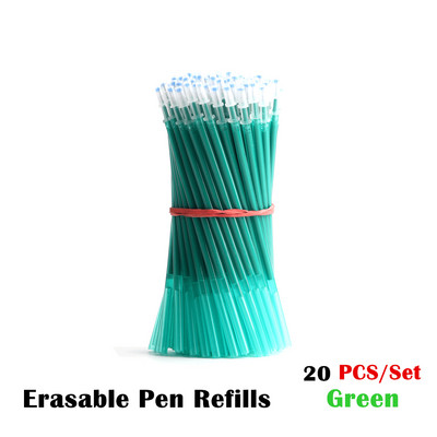 Olovka 20 kom./komplet Brisiva olovka za učenike Ručka koja se može prati Plava Crna Crvena 0,5 mm šipka za punjenje olovaka za uredski školski pribor za pisanje