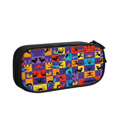 Jauki kurtu vipetu suņu zīmuļu futrāļi meitenēm zēniem liela uzglabāšanas karikatūras vēja suns pildspalvas soma skolas piederumi