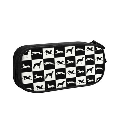 Jauki kurts vipets suns, balts Galgos zīmuļu futrāļi zēniem Gilrs liela ietilpība zīmuļu soma kancelejas preces