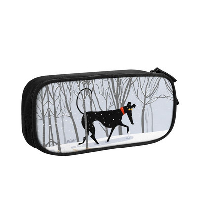 Jauki kurts vipets suns, balts Galgos zīmuļu futrāļi zēniem Gilrs liela ietilpība zīmuļu soma kancelejas preces