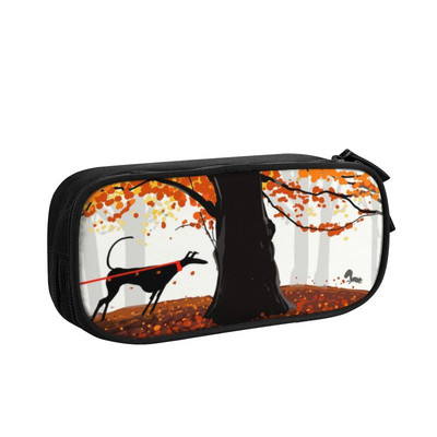 Jauki kurts vipets suns, balts Galgos zīmuļu futrāļi zēniem Gilrs liela ietilpība zīmuļu soma kancelejas preces