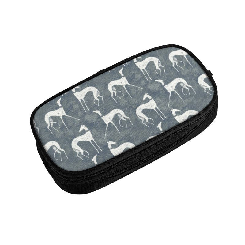 Jauki kurts vipets suns, balts Galgos zīmuļu futrāļi zēniem Gilrs liela ietilpība zīmuļu soma kancelejas preces