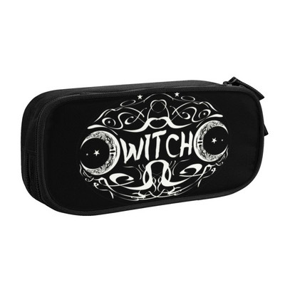 Kísérteties kiscicák iskolai tolltartók fiúknak Gilrs nagy kapacitású halloween boszorkány macska ceruzadoboz tanulóknak irodaszerek