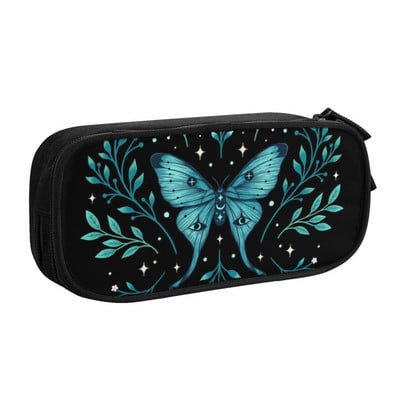 Kísérteties kiscicák iskolai tolltartók fiúknak Gilrs nagy kapacitású halloween boszorkány macska ceruzadoboz tanulóknak irodaszerek