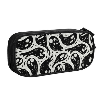 Kísérteties kiscicák iskolai tolltartók fiúknak Gilrs nagy kapacitású halloween boszorkány macska ceruzadoboz tanulóknak irodaszerek