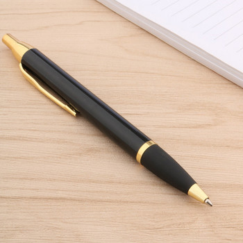 ΝΕΟ μεταλλικό μαύρο Signature Ballpoint Pen classic push golden καλής ποιότητας στυλό βελάκια Elegante Γραφικά Είδη γραφείου