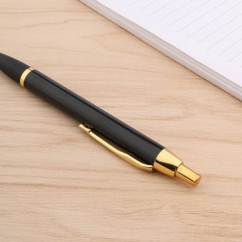 ΝΕΟ μεταλλικό μαύρο Signature Ballpoint Pen classic push golden καλής ποιότητας στυλό βελάκια Elegante Γραφικά Είδη γραφείου