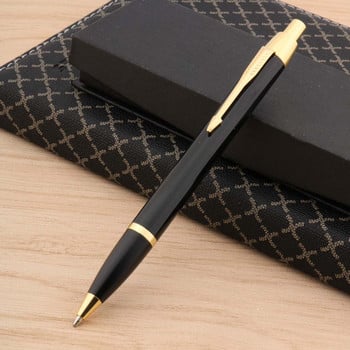 ΝΕΟ μεταλλικό μαύρο Signature Ballpoint Pen classic push golden καλής ποιότητας στυλό βελάκια Elegante Γραφικά Είδη γραφείου