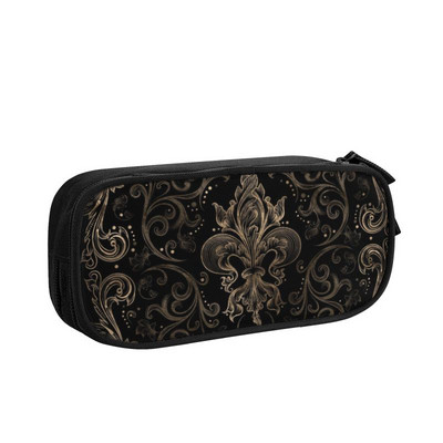 Προσαρμοσμένο μοντέρνο στολίδι λουλουδιών κρίνων Fleur de Lis Kawaii Μολυβοθήκες Αγόρι Κορίτσι Μεγάλης χωρητικότητας πουγκί μολυβιών Μαθητικό Σχολείο