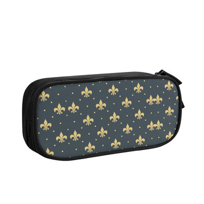 Προσαρμοσμένο μοντέρνο στολίδι λουλουδιών κρίνων Fleur de Lis Kawaii Μολυβοθήκες Αγόρι Κορίτσι Μεγάλης χωρητικότητας πουγκί μολυβιών Μαθητικό Σχολείο