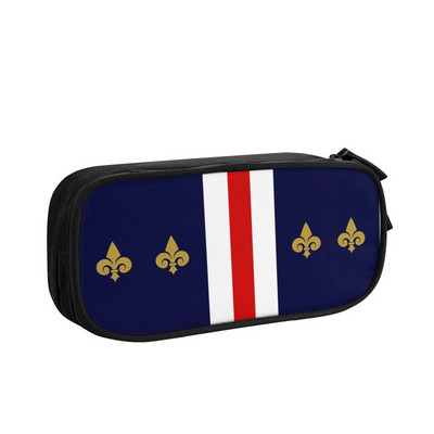 Προσαρμοσμένο μοντέρνο στολίδι λουλουδιών κρίνων Fleur de Lis Kawaii Μολυβοθήκες Αγόρι Κορίτσι Μεγάλης χωρητικότητας πουγκί μολυβιών Μαθητικό Σχολείο