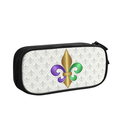 Προσαρμοσμένο μοντέρνο στολίδι λουλουδιών κρίνων Fleur de Lis Kawaii Μολυβοθήκες Αγόρι Κορίτσι Μεγάλης χωρητικότητας πουγκί μολυβιών Μαθητικό Σχολείο