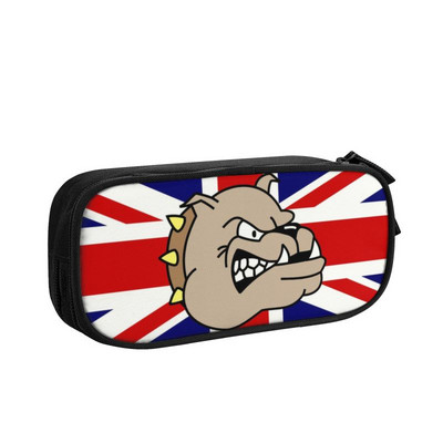 Laimīgi franču buldogu skolas zīmuļu futrāļi meitenei zēnam liela ietilpība franču suņu zīmuļu maciņa studentiem kancelejas preces