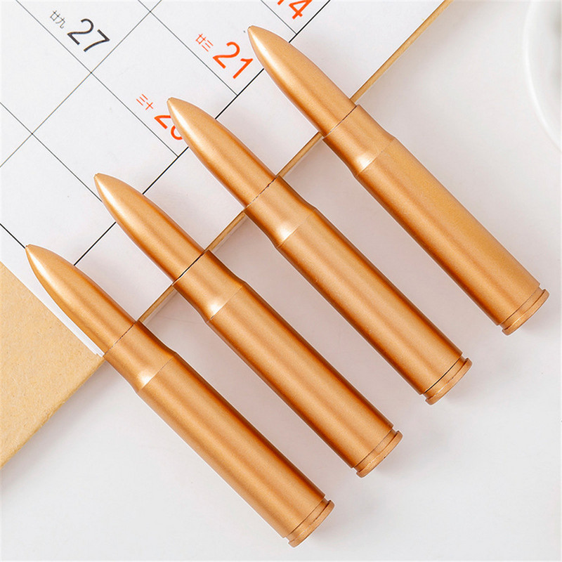 5 vnt Kūrybinės kulkos formos tušinukai 0,5 mm mėlyno rašalo ritininiai rašikliai Signature Pen mokykliniai reikmenys Rašymo įrankiai Vaikams Dovana