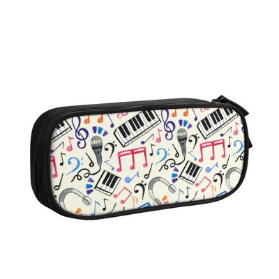 Prilagođeni glazbeni glazbeni instrumenti Slatke pernice Djevojčice Dječaci Glazbene note velikog kapaciteta Torba za olovke Školski pribor